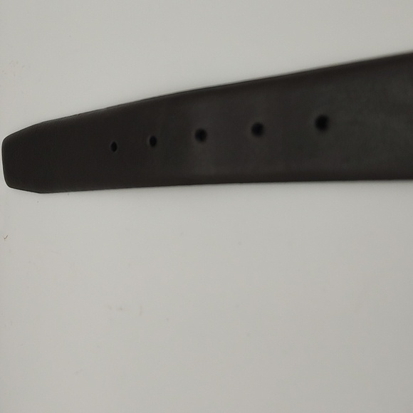 Trafalgar Black Leather Belt with Silver Buckle US 34/38 - Picture 16 of 16